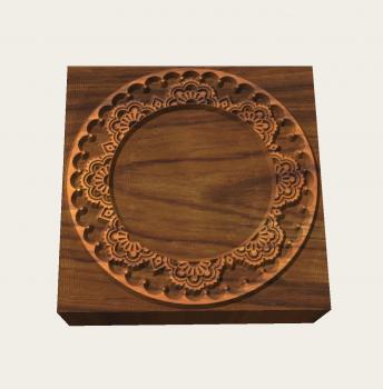 Mandalastempel aus Hartholz